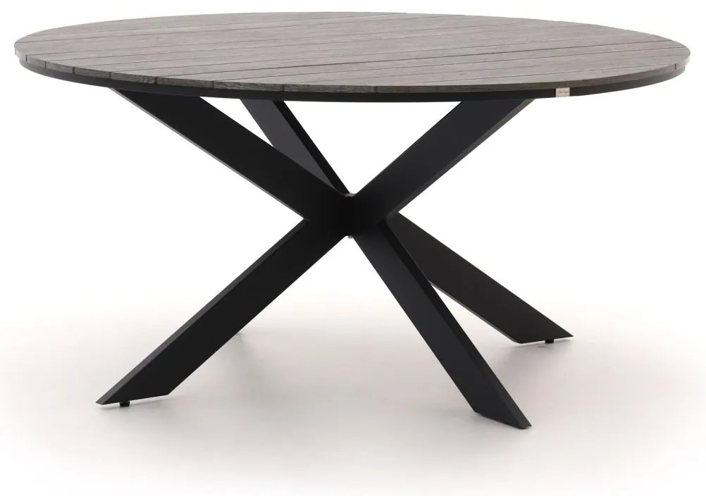 + 15% kassakorting | Tuin eettafel Bellagio  | Rond  | Tuintafel Polywood | Ø149cm | 6 personen | Kees Smit Tuinmeubelen