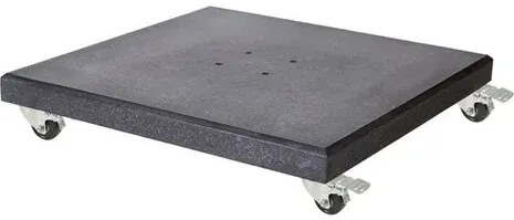 AVH parasolvoet 120 kg met 4 wielen donker zwart graniet