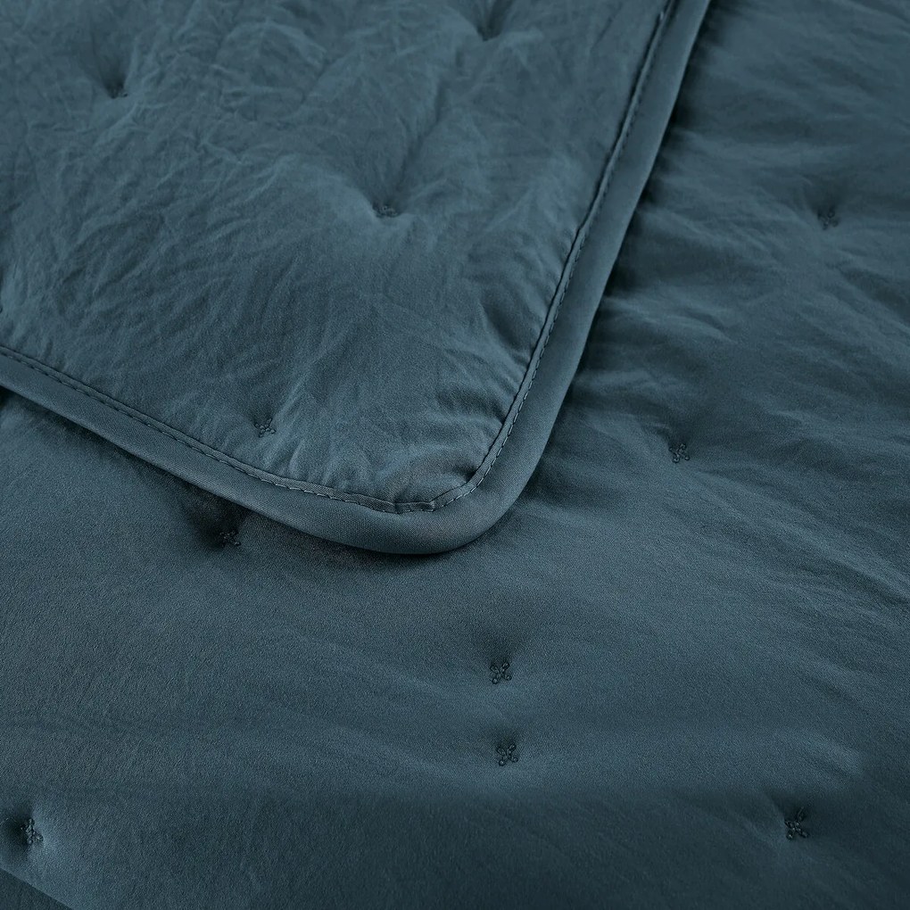 Gematelasseerde beddensprei in gewassen microvezel, Loja