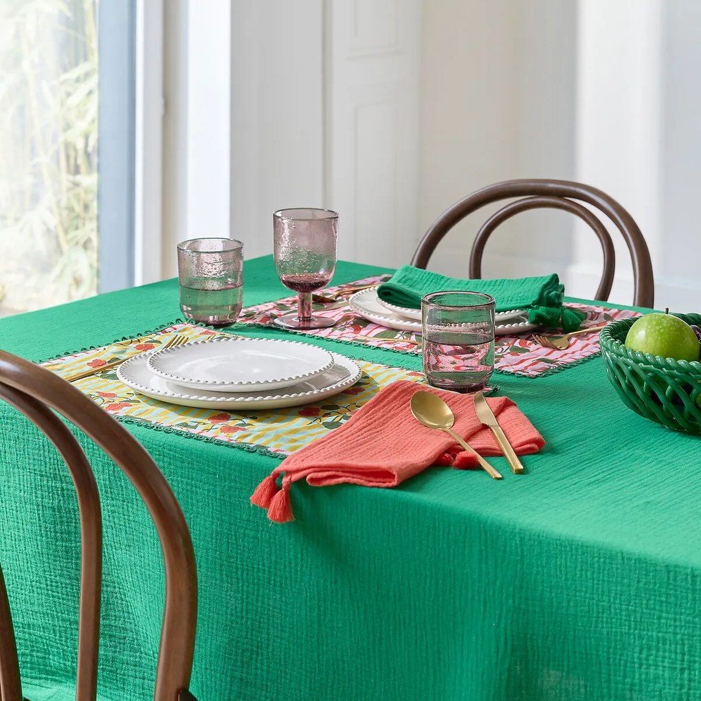 Set van 2 placemats in voilekatoen, Chili