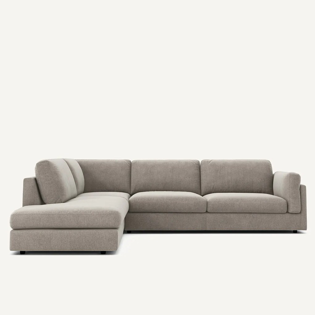 Omvormbare hoekbank, chenille fluweel, CÉSAR