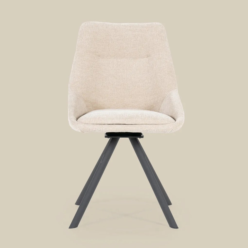 By-Boo Bliss Draaibare Eetkamerstoel Taupe Stof