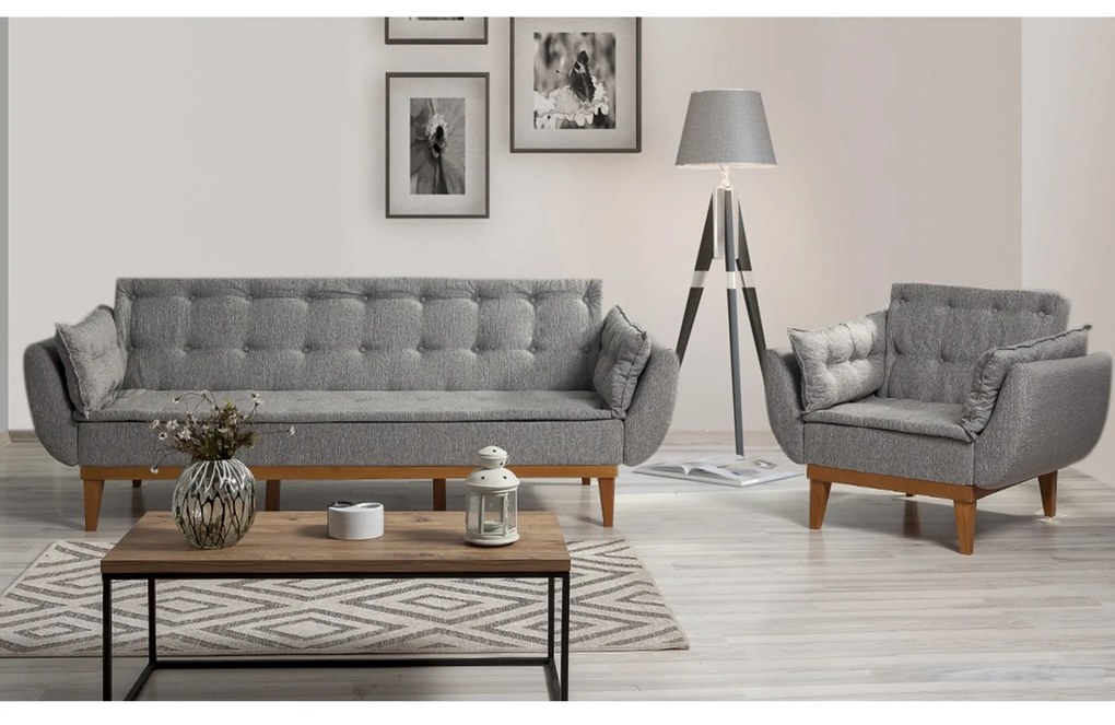 Woonkamerset Fiona met slaapbank en feauteuil | Atelier Del Sofa