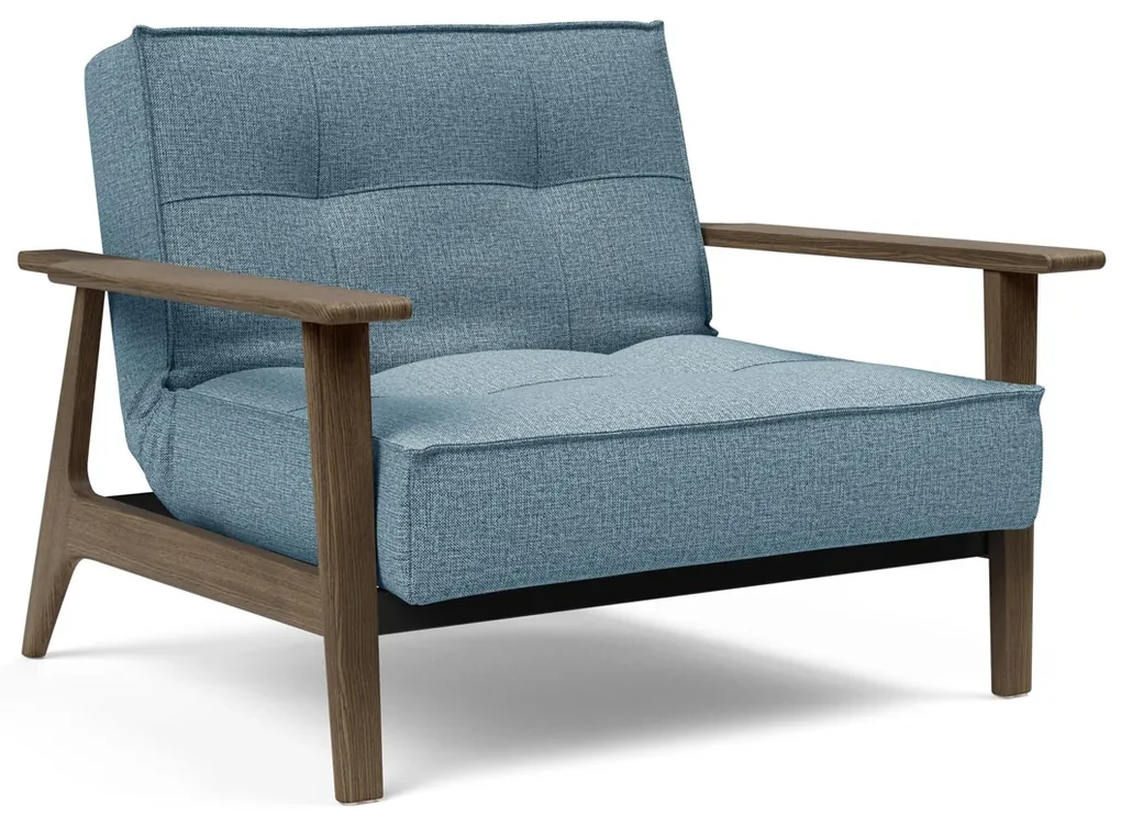 Innovation Living Splitback Frej Smoked Fauteuil Met Gerookt Eiken Armleuningen