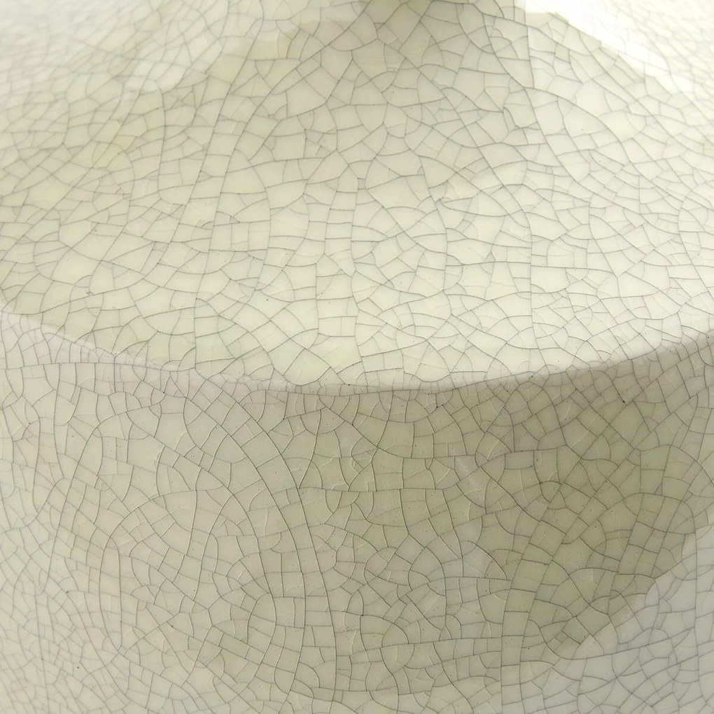 Gebarsten aardewerk vaas, hoogte 21,5 cm, CATANE