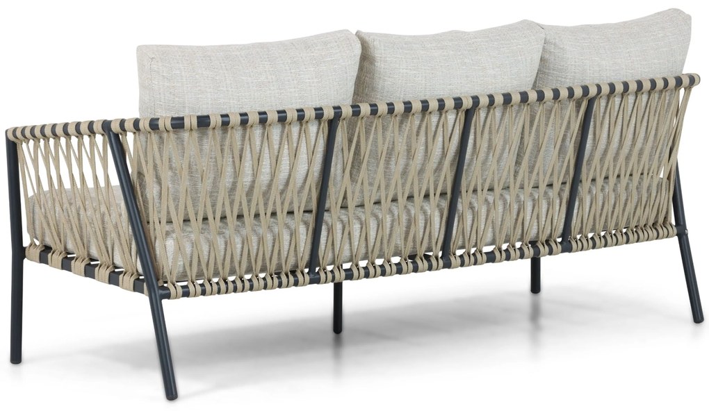 Stoel en Bank Loungeset 5 personen Aluminium/rope Grijs  Lifestyle Garden Furniture Feraro
