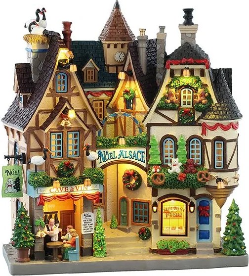 Lemax Caddington Village Facade - Noel Alsace - Met Verlichting - 2025 Collectie