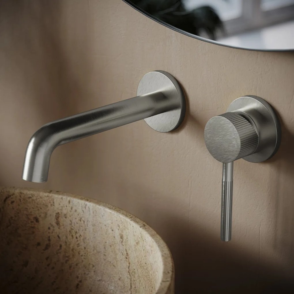 Saniclear Exclusive Stripes inbouw wastafelkraan RVS