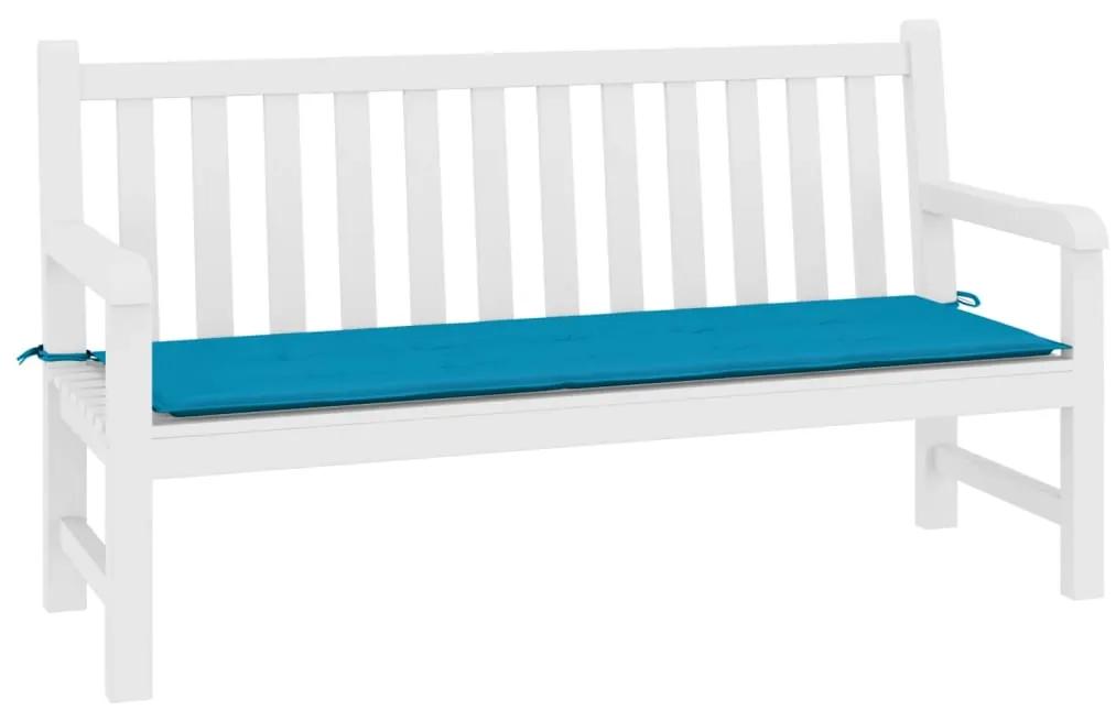 vidaXL Tuinbankkussen 200x50x3 cm blauw
