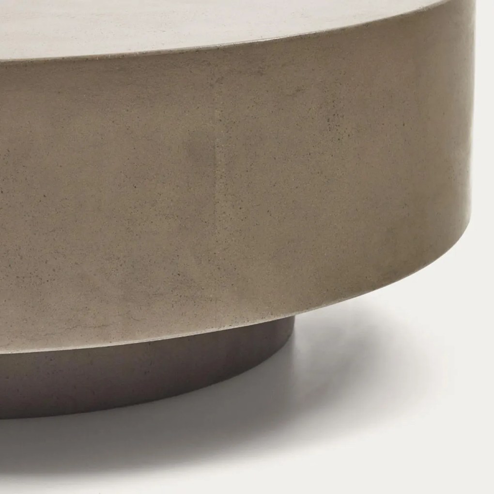 Kave Home Garbet Ronde Salontafel Cement 80 Cm - 80 X 80cm.