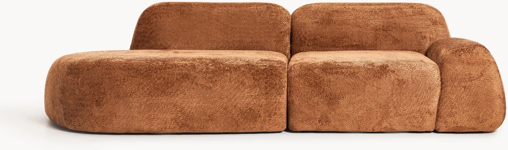 Modulaire teddy bouclé chaise Wolke (3-zits)