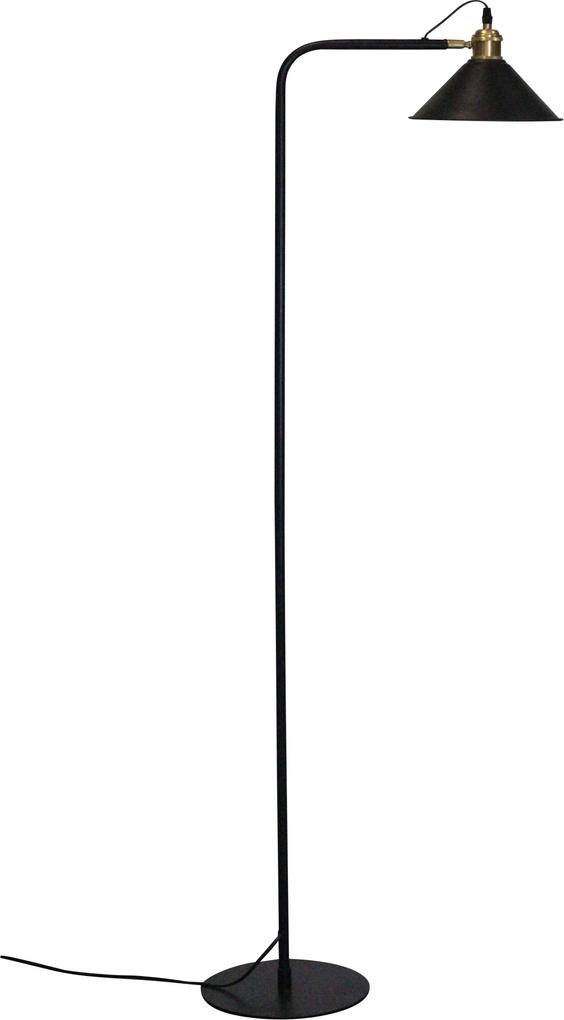 The Red Cartel | Vloerlamp Picabia lengte 25 cm x breedte 25 cm x hoogte 144 cm zwart vloerlampen metaal verlichting vloerlampen