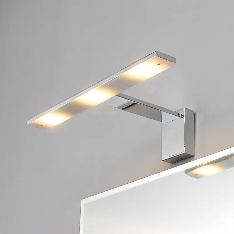 Chique LED-spiegellamp Lorik, chroom - lampen-24
