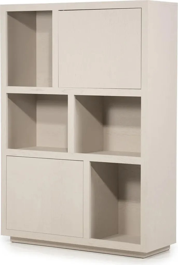 Moderne Kast Van Taupe Eiken - 120x42x170cm.