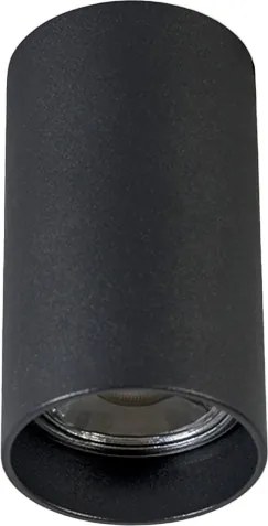 Set van 4 moderne opbouwspots zwart 5,5cm GU10 50mm - Tuba