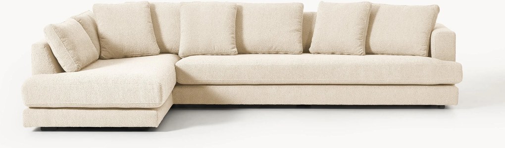 Bouclé hoekbank Tribeca (4-zits)
