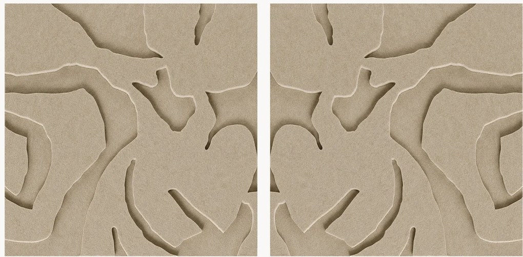 Akoestische wandkunstset Soft Embrace, 2-delig