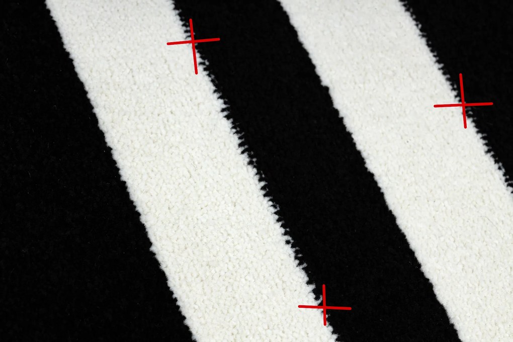 Tapijt HAMPTON Kader zwart - TWEEDE-KLASSE PRODUCT