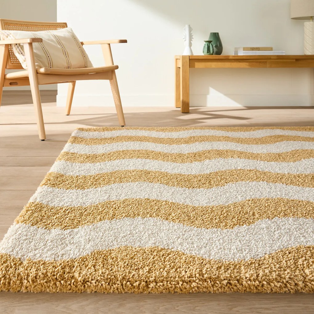 Rechthoekig vloerkleed, golfpatroon, NAMI