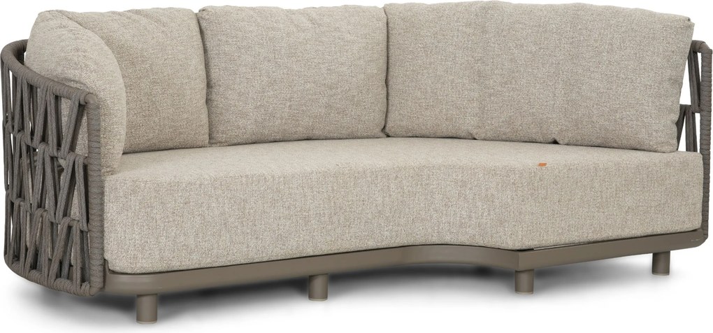 Santika Furniture Santika Cayora Organisch Loungeset - Rope Taupe 4-delig