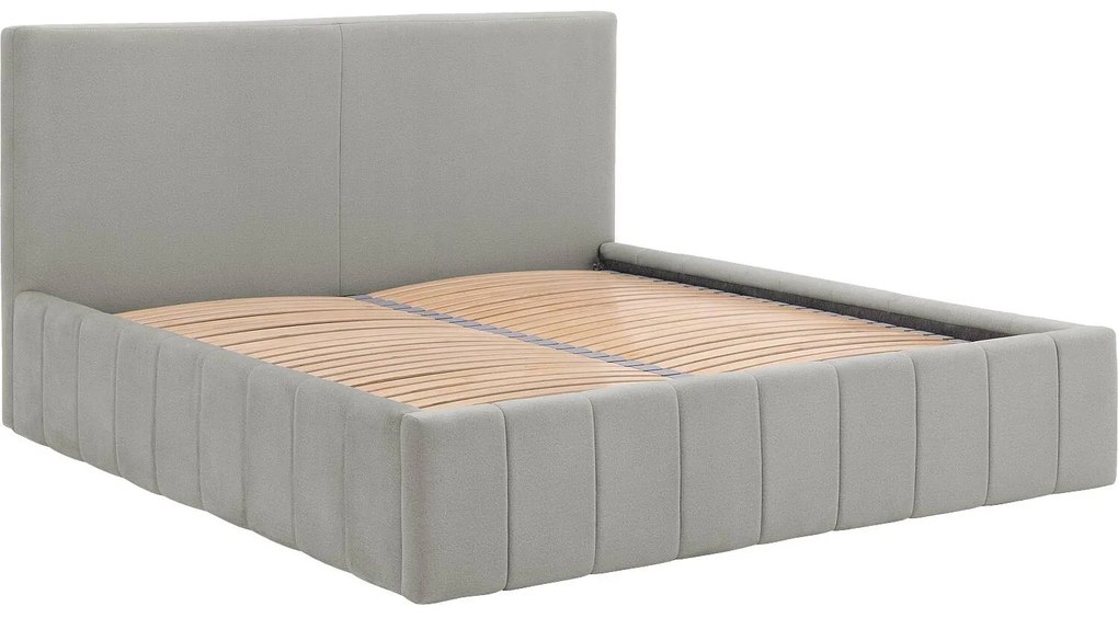 Goossens Bedframe Carte, 180 x 200 cm met storage, met 2x lattenbodem