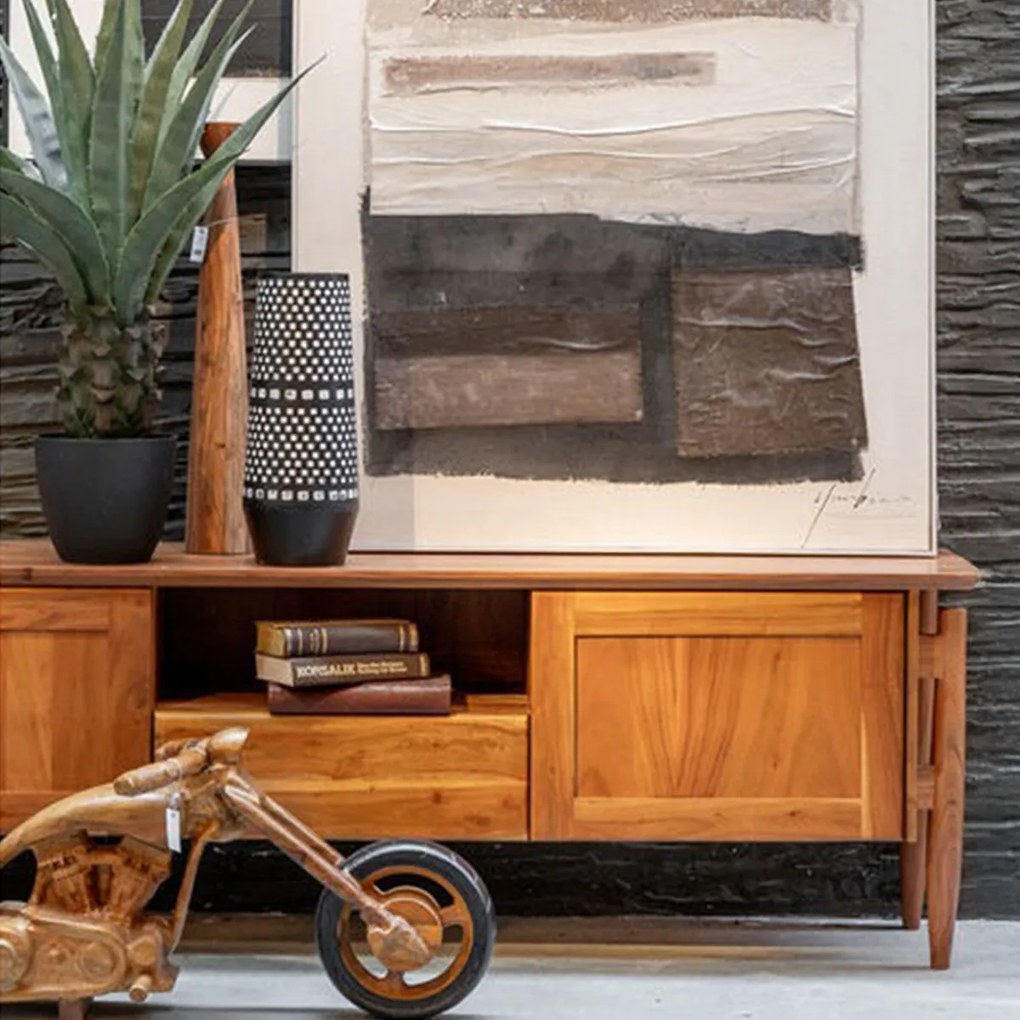 Kare Design Denver Vintage Retro Tv-meubel Hout - 175x40x55cm.