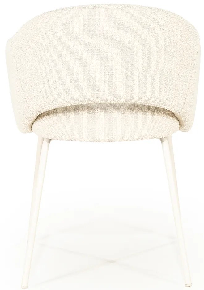 By-Boo Story Wit-frame Eetkamerstoel Beige