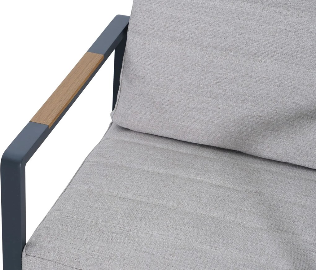 Tuinset 4 personen 200 cm Aluminium Grijs Lifestyle Garden Furniture Alessio/Brookline