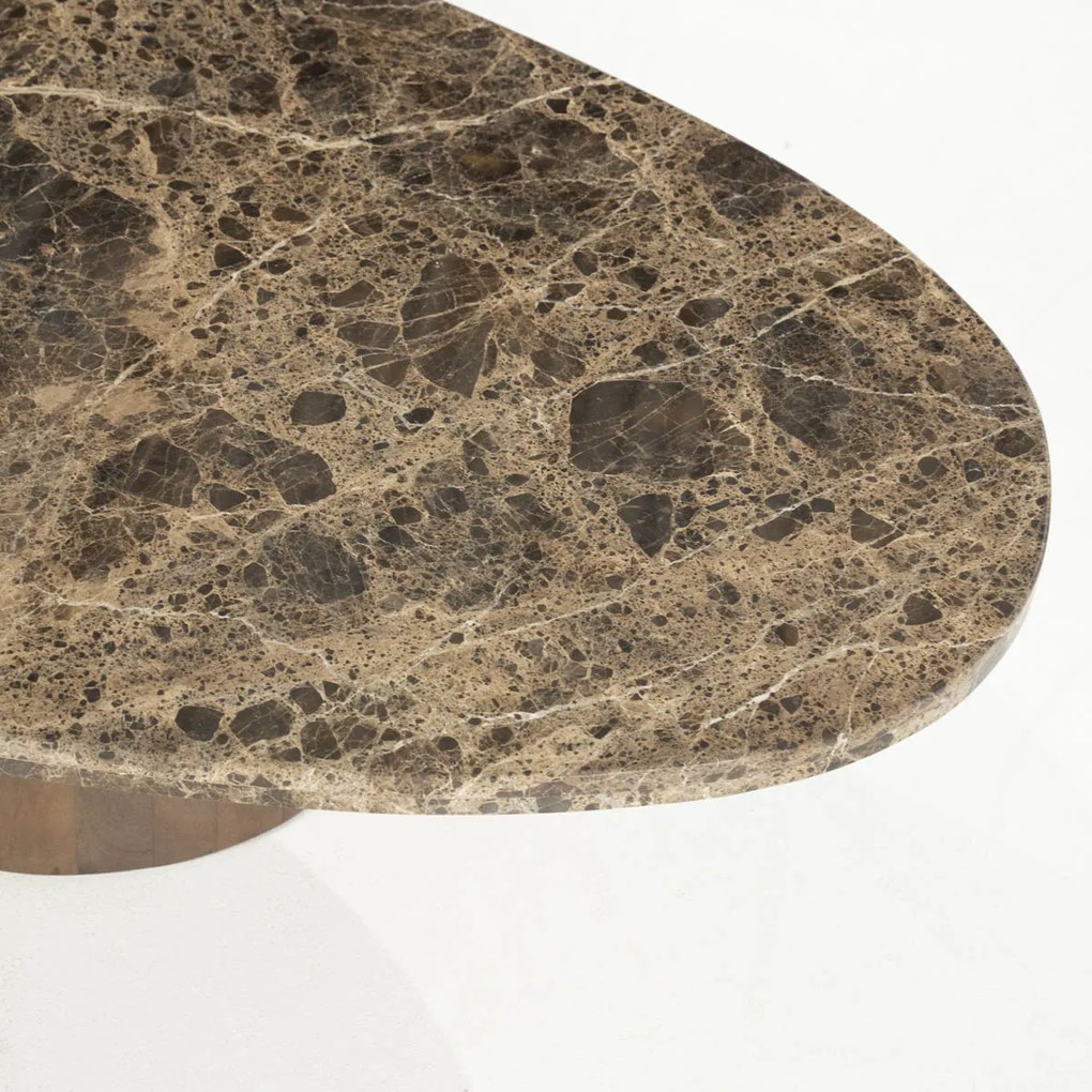 Eleonora Bradley Marmeren Salontafel Organische Vorm - 120 X 75cm.