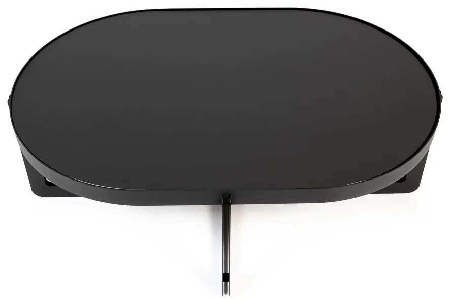 Zuiver Centre Oval Black Ovale Design Salontafel Zwart - 102 X 68cm.