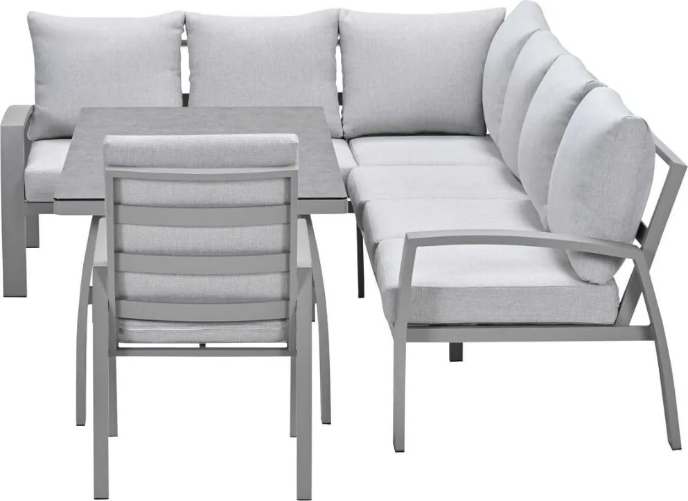 Garden Impressions Cameron lounge dining set 4-delig links incl stoel - taupe
