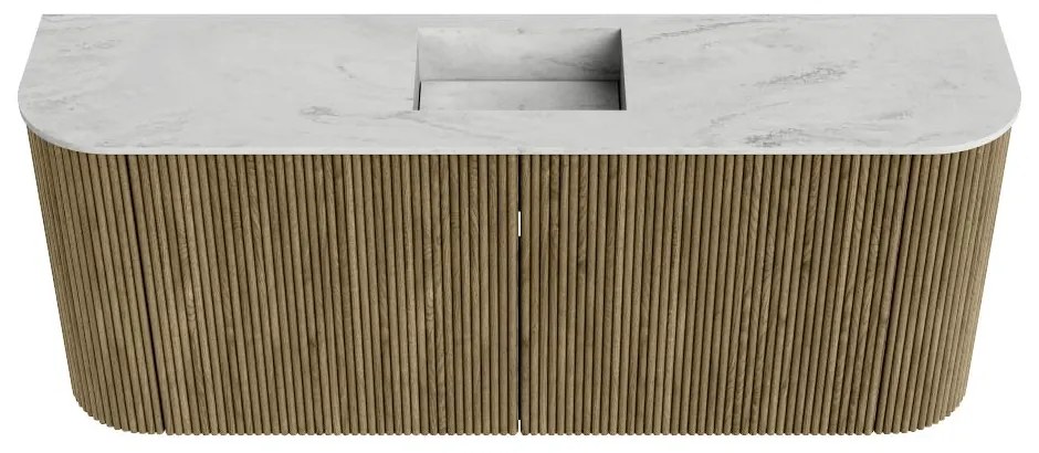 Mondiaz Joya DLux 105cm toiletmeubel ronding links/rechts dusk met wastafel faye midden 1 kraangat opalo
