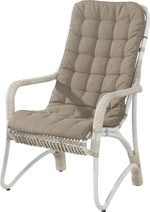 4 Seasons Outdoor | Olivia living chair, retro  Loungestoel    beige weerbestendig