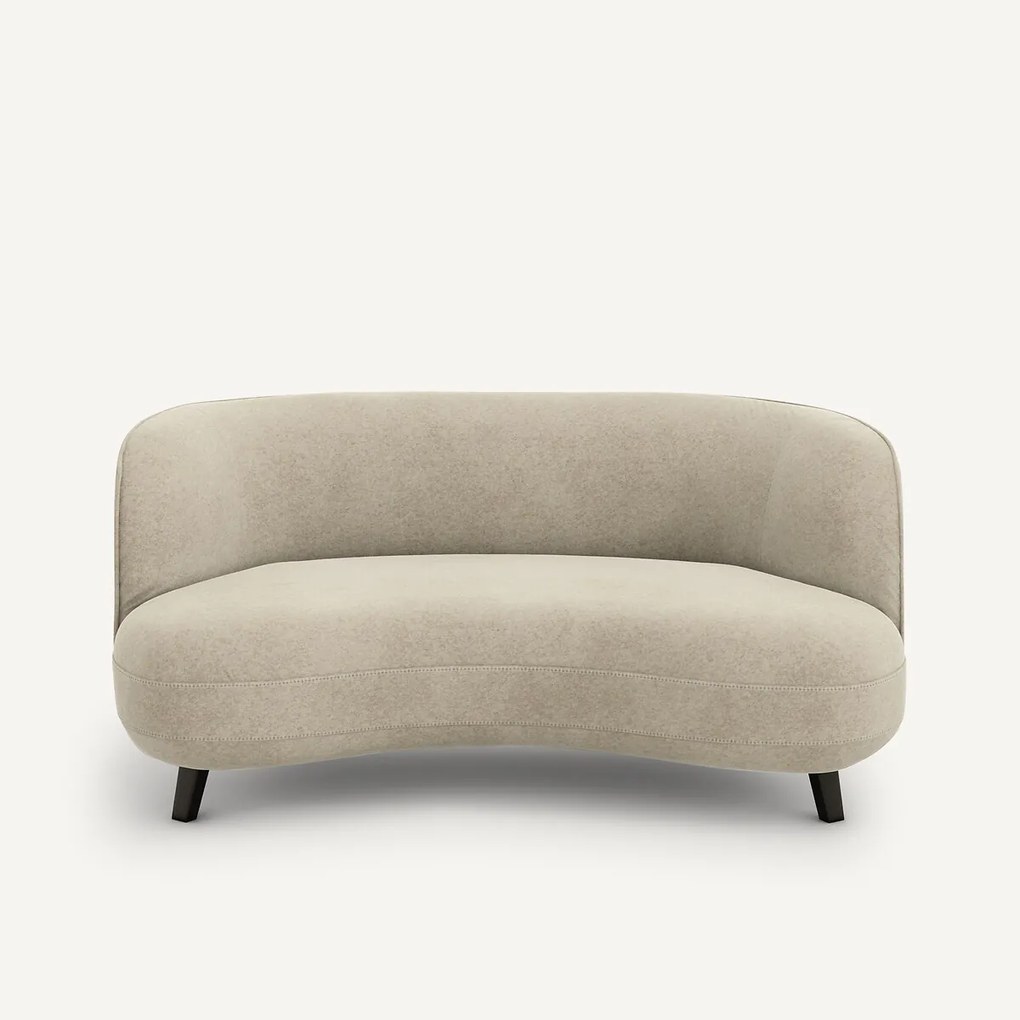 XS zitbank in linnen fluweel, Rosebury, ontwerp door Emmanuelle Gallina