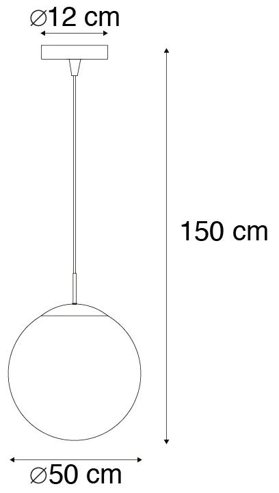 Eettafel / Eetkamer Scandinavische hanglamp chroom met helder glas - Ball 50 Design, Modern E27 Scandinavisch bol / globe / rond Binnenverlichting Lamp