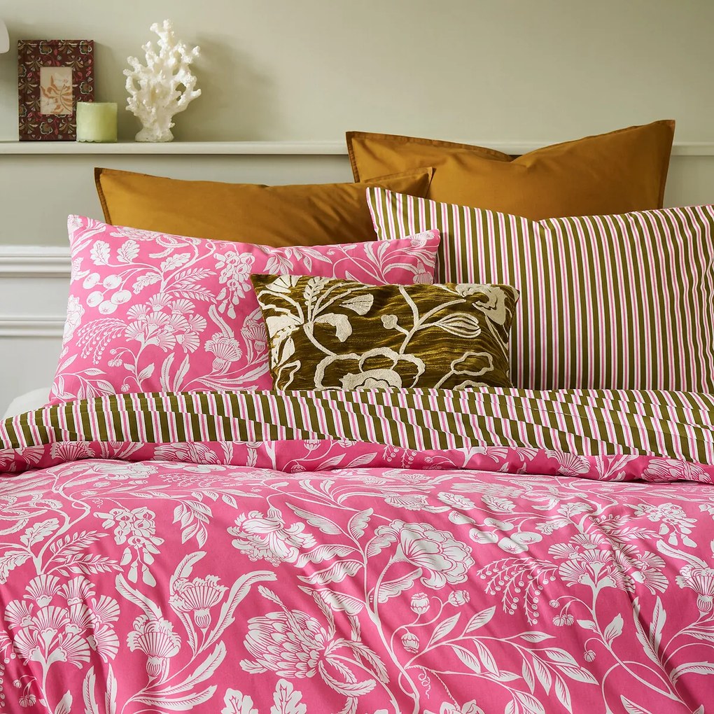 Kussenhoes met velours paneel Sidonie