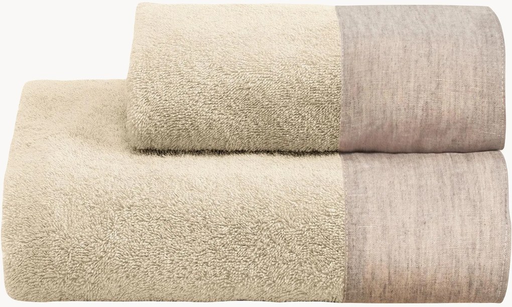 Katoenen handdoeken Washed, 2-delig