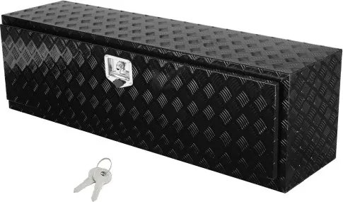 VEVOR Truckbox gereedschapskist, onderbouw aanhangwagenkist, gereedschapskist 1524 x 432 x 457 mm pick-up opbergkist, aluminiumlegering, 50 kg laadvermogen gereedschapskist, afsluitbare opbergkist