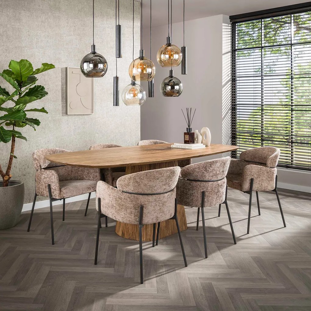 Comfortabele Eetkamerstoel Mocca