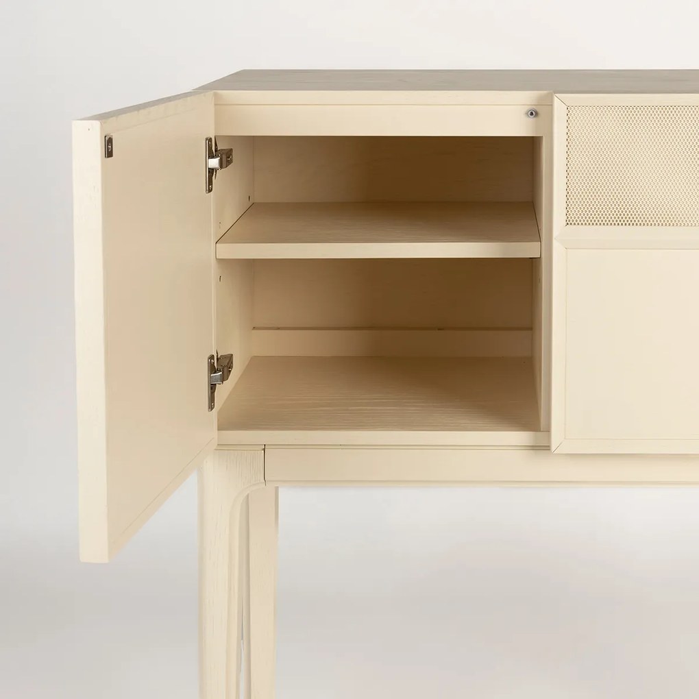 Zuiver June Beige Design Kast Op Hoge Poten - 80x45x100cm.
