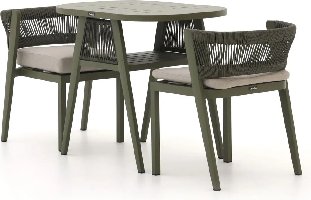 Bistro- en balkonset Manifesto  | 2 personen | Tuinset aluminium | 3-delig | Kees Smit Tuinmeubelen