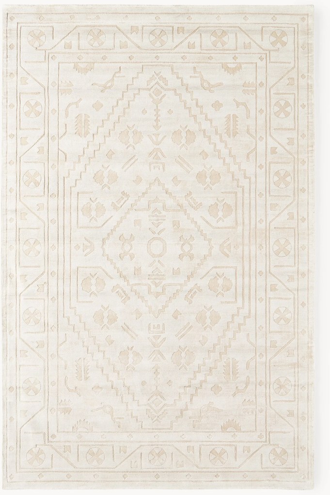 Handgeweven viscose vloerkleed Shaila