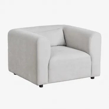 Pack Van 2 Fogler Fauteuils Stof Lichtgrijze - Sklum