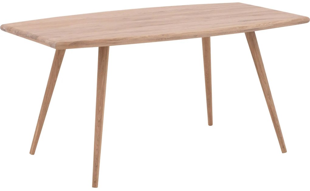 Goossens Eettafel Bjarte, Semi ovaal 180 x 90 cm