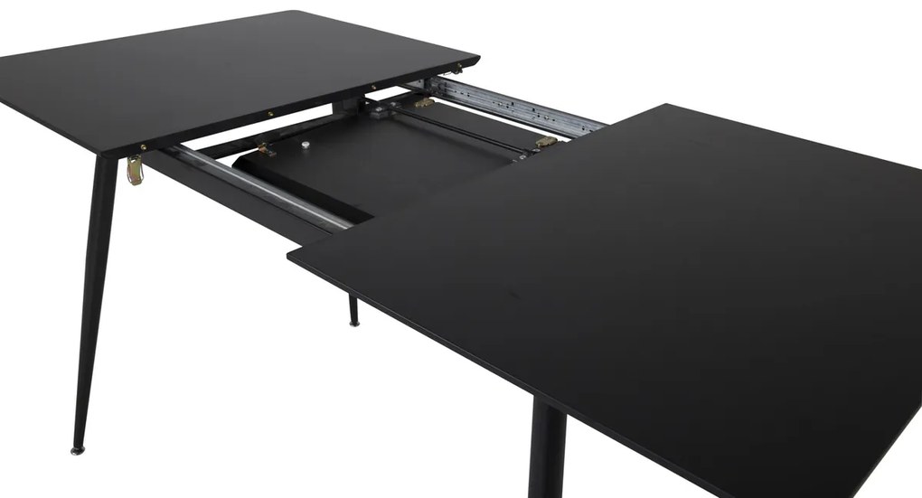 Jörn Eettafel - Mick - 120/160 x90 cm - Zwart - Uitschuibaar - Jörn