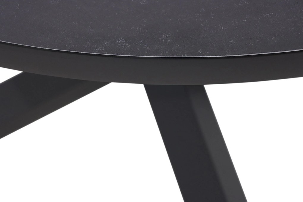 Tuinset Ronde Tuintafel 4 personen 125 cm Aluminium/rope Grijs Coco Puerto/Livorno