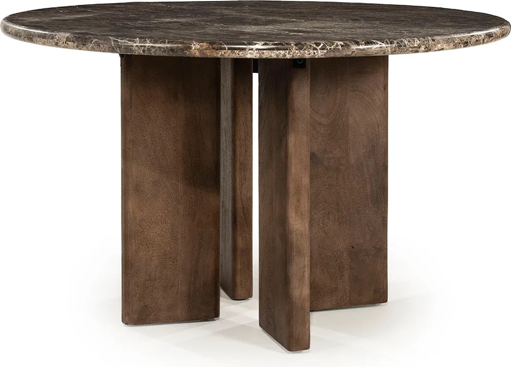 Eettafel Met Marmeren Blad - 127 X 127cm.