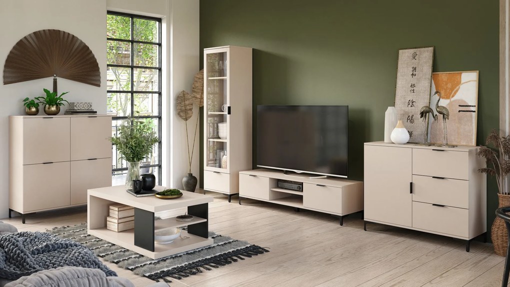 copy of Kast LANA 02 beige - STAANDE 4-DEURS KAST