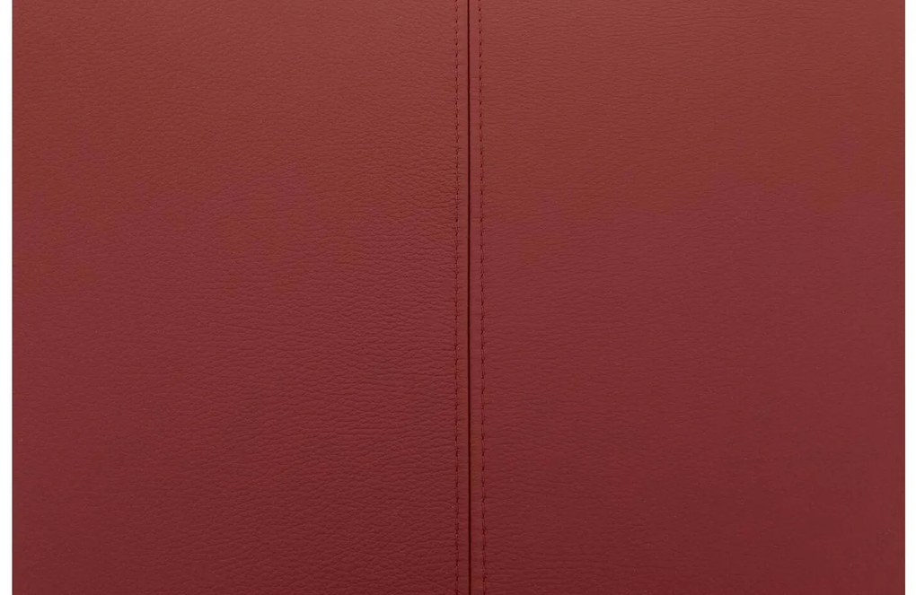Goossens Eetkamerstoel Funk RVS Poten rood leer leuning en Transparant skater wiel met rvs kapmet wielen, modern design