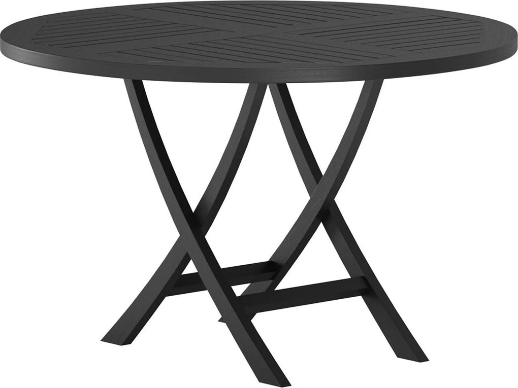 The Outsider tuintafel-woody-rond-4-personen-zwart-teak-120cm-the-outsider